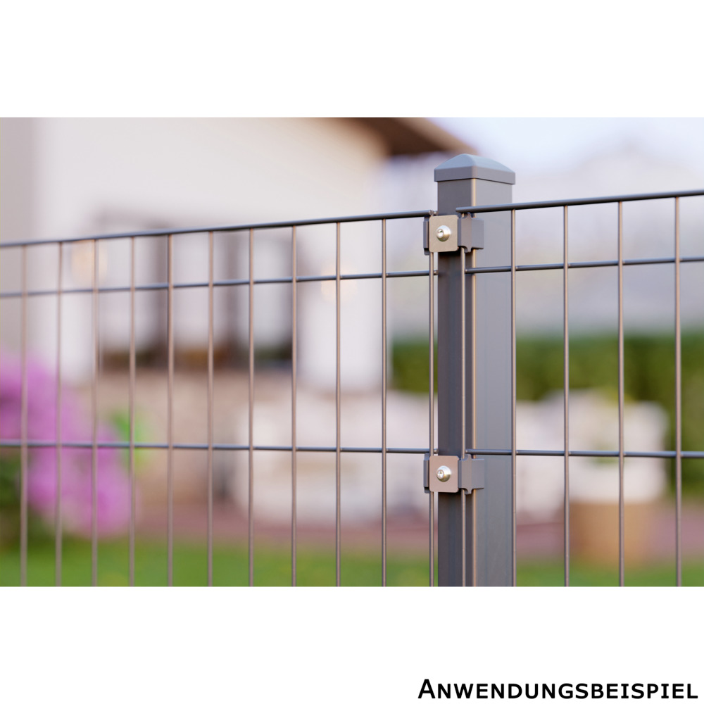 Zaunpaket Michl ca. 0,8 m x ca. 10 m anthrazit verzinkt pulverbeschichtet image number 2