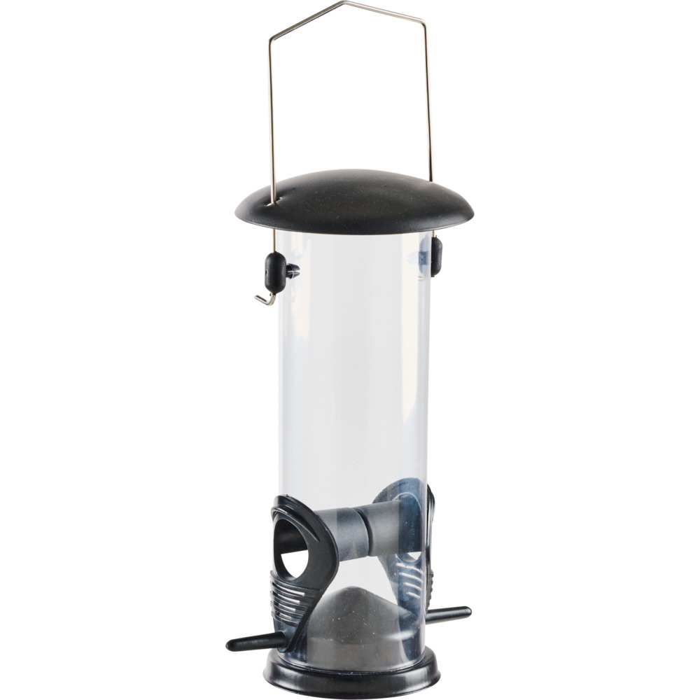 Vogelfutters&auml;ule Kunststoff mit Metallb&uuml;gel