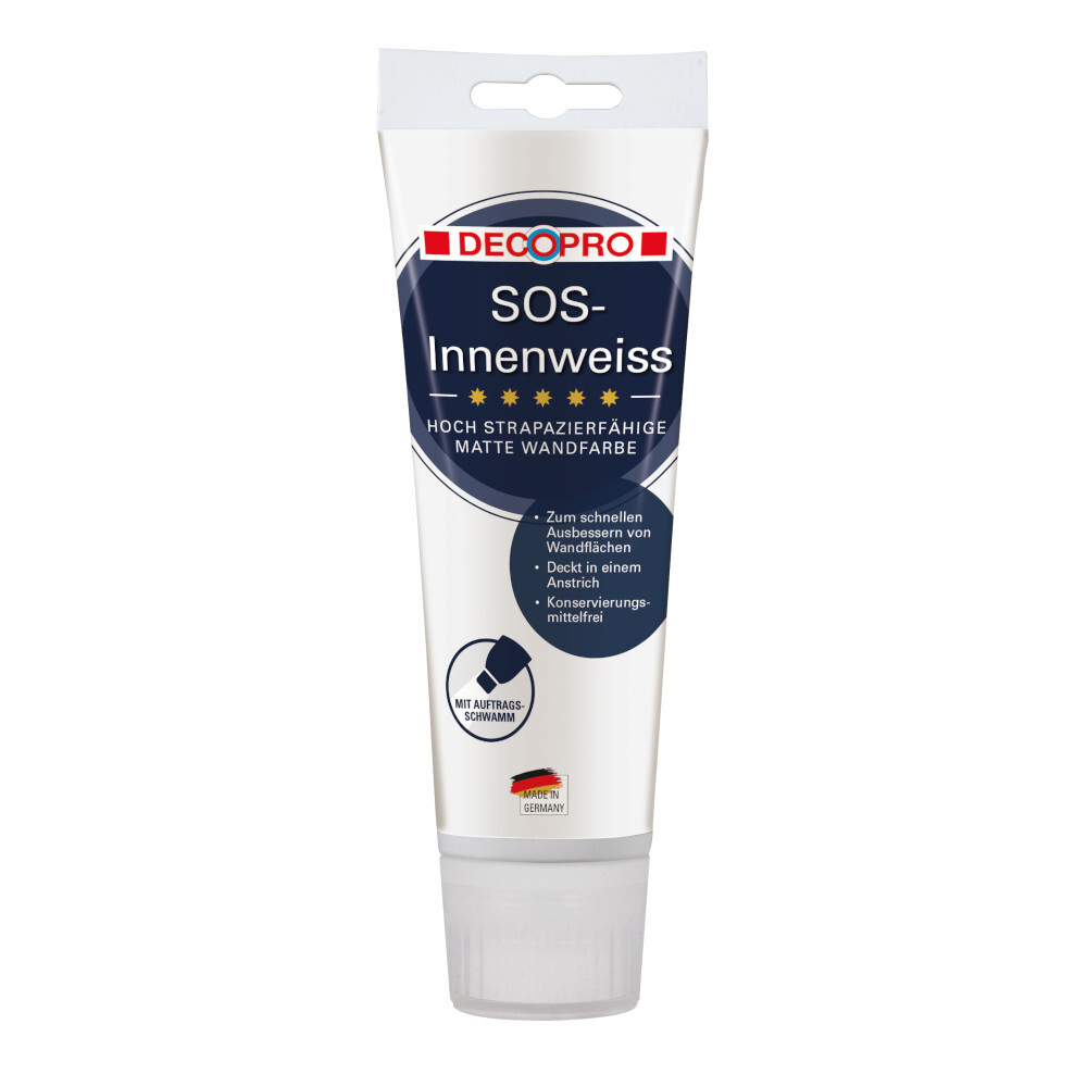 DECOPRO SOS Ausbesserungsfarbe wei&szlig; matt 100 ml