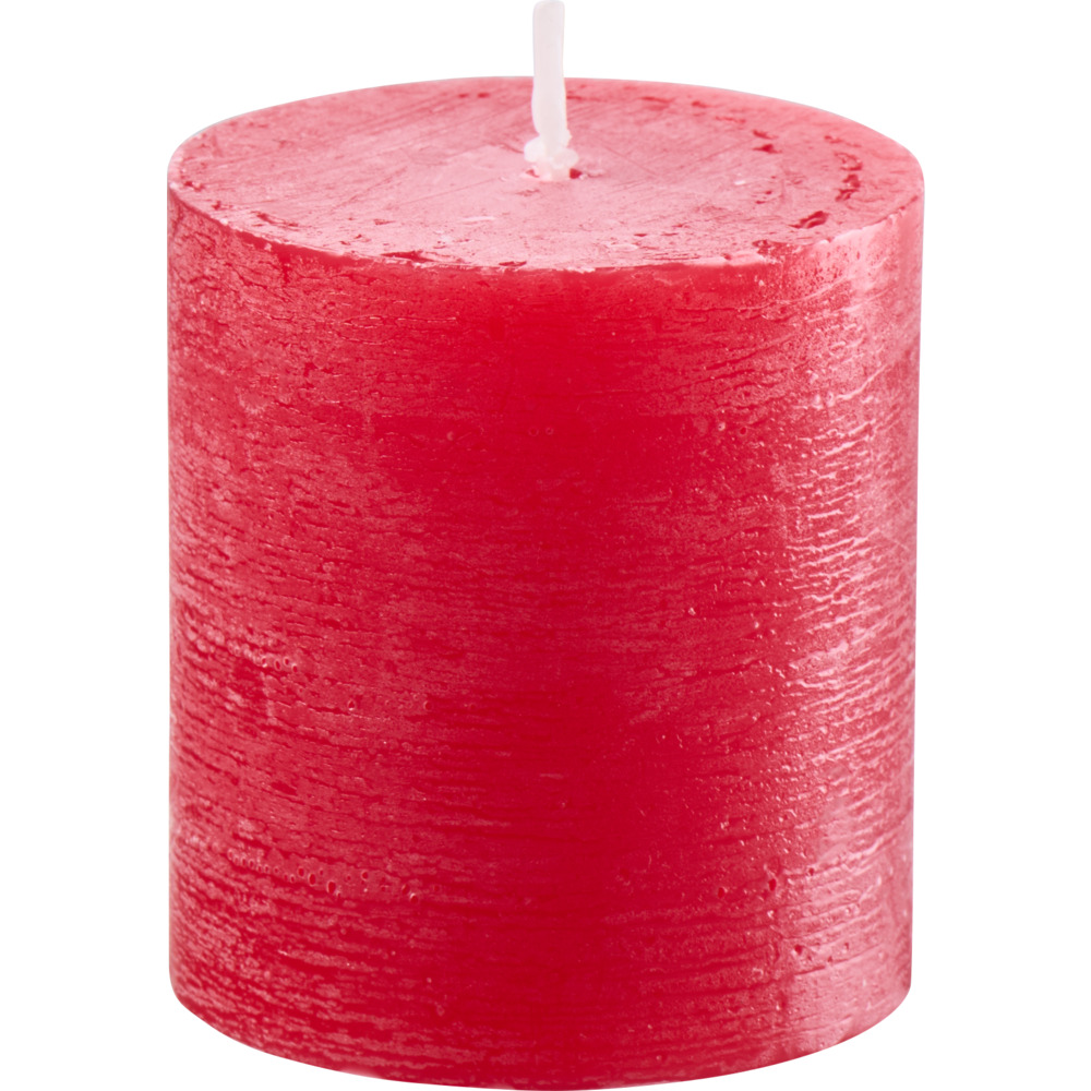 M&uuml;ller Polar Stumpenkerze 75 x &Oslash; 68 mm rot