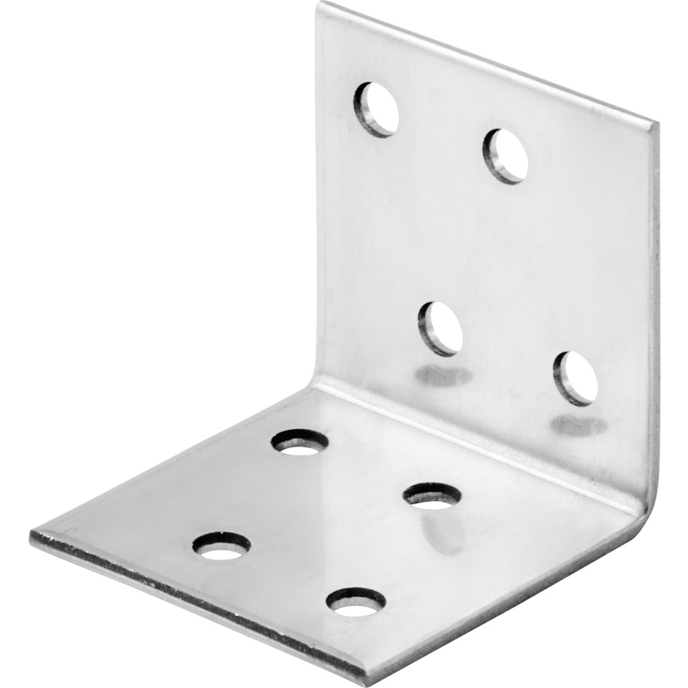 Winkelverbinder 40 x 40 x 40 mm aus Edelstahl mit 8 L&ouml;chern