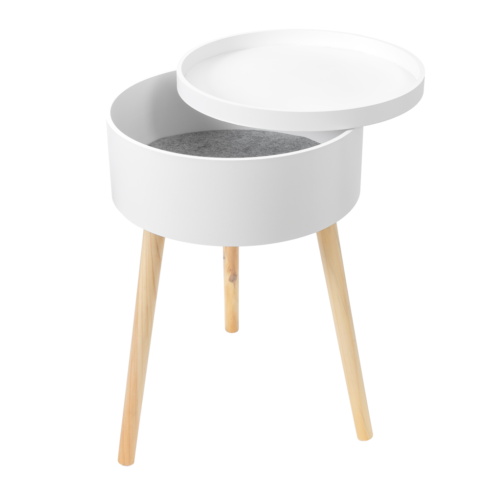 Beistelltisch 38x38x59cm wei&szlig; image number 1