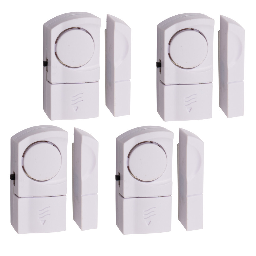 T&uuml;r- und Fensteralarm 4-teilig mit 90 dB und Magnetsensor