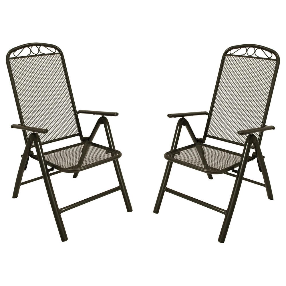 Klappsessel Hochlehner 2er Set 60 x 68 x 112 cm