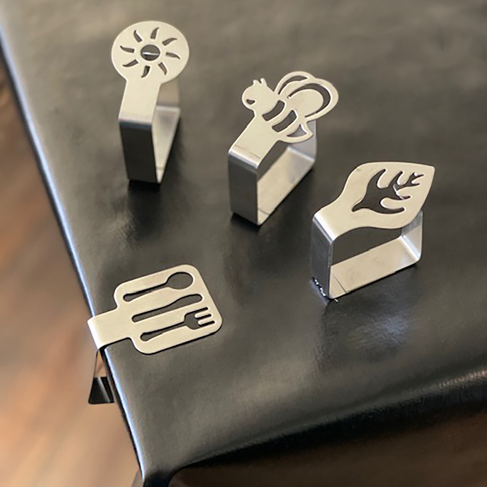 Tischdeckenklammer 4 St&uuml;ck im Set, mit Motiv