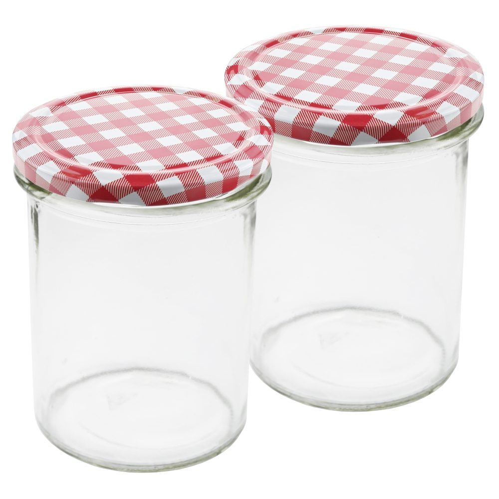 Einmachgl&auml;ser 2 St&uuml;ck 435 ml mit Deckel