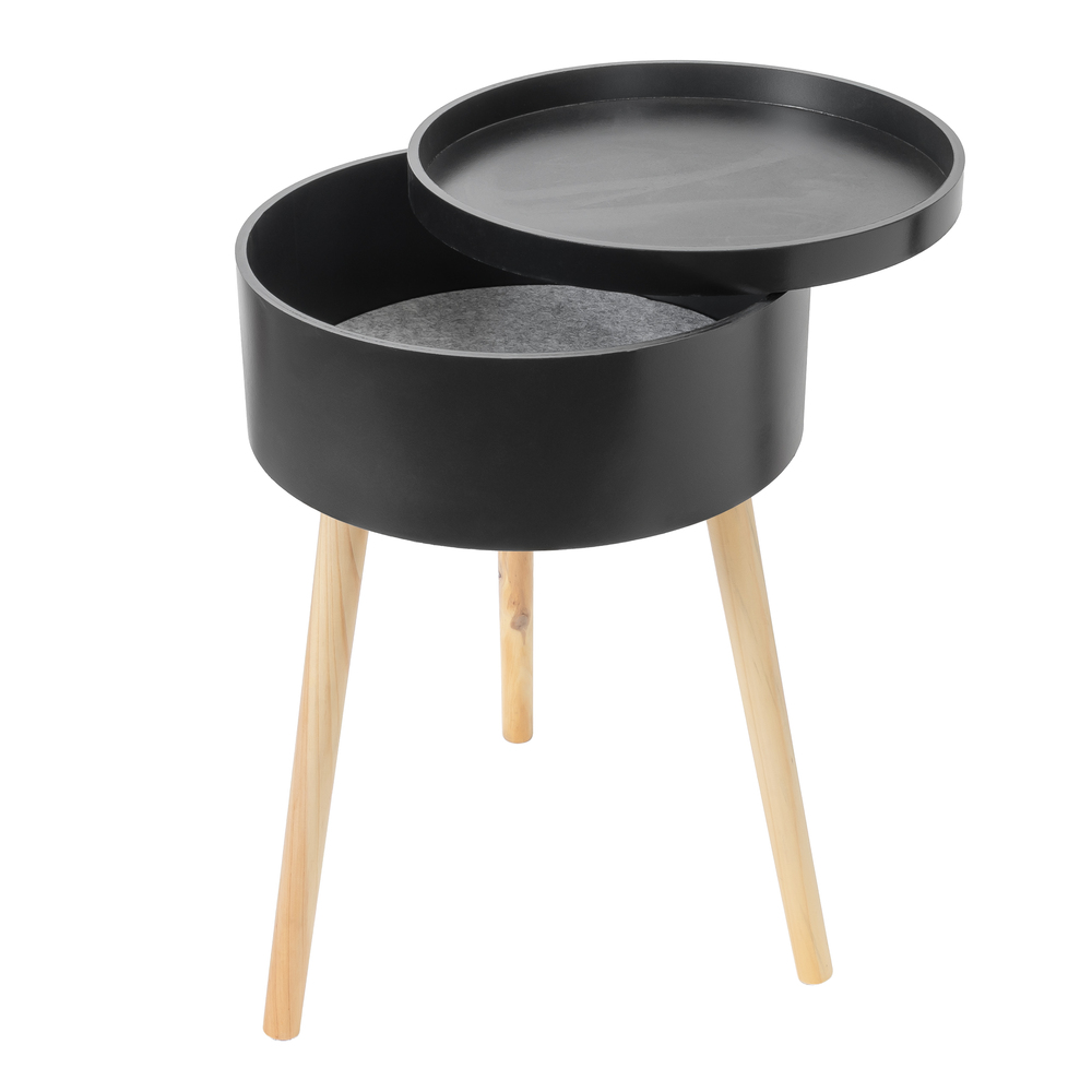 Beistelltisch 38x38x59cm schwarz image number 1