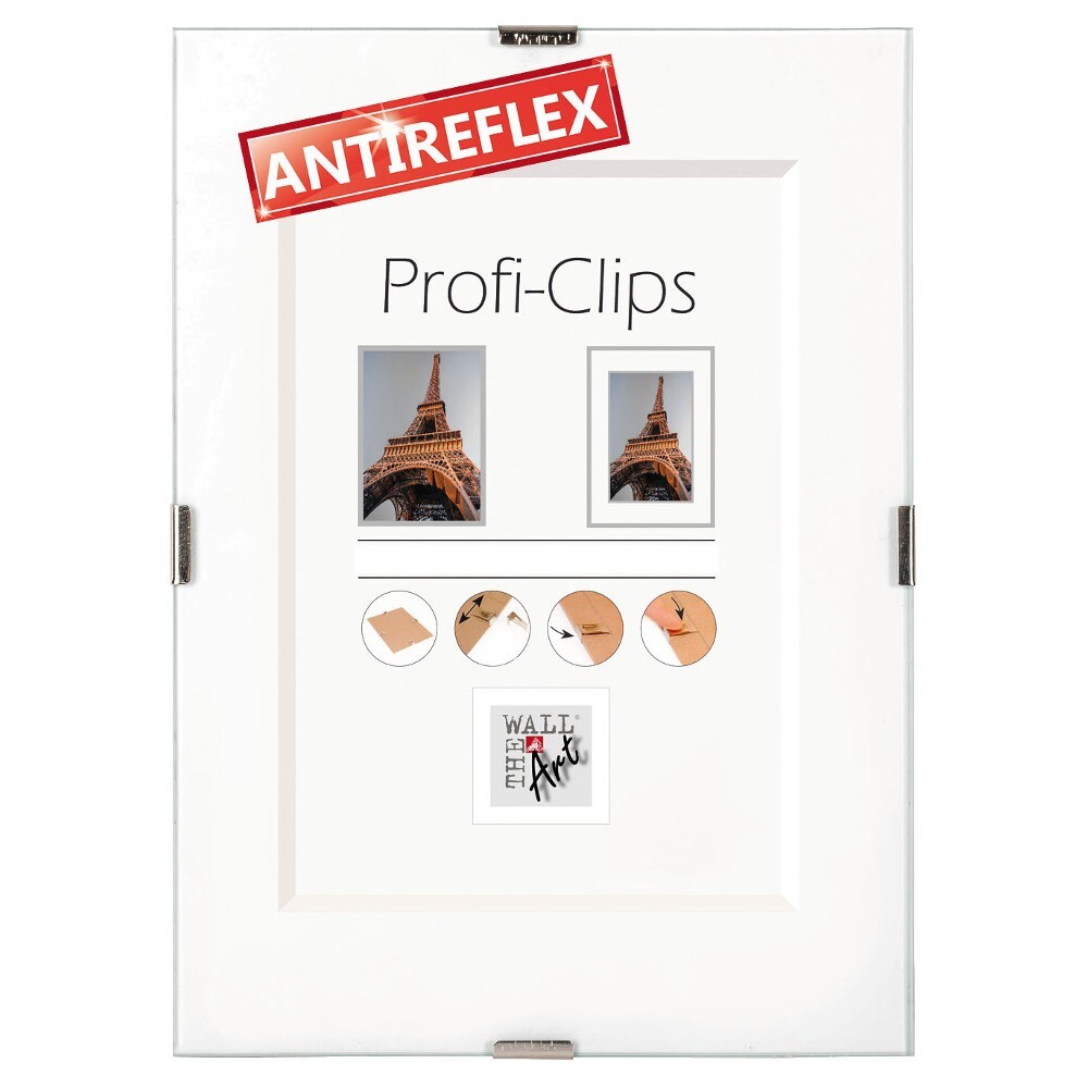 The Wall rahmenloser Bilderrahmen 50x70 cm mit Polystyrolglas-Scheibe