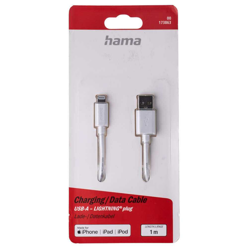 Lightning Lade-/Datenkabel 0,6m, wei&szlig; image number 2