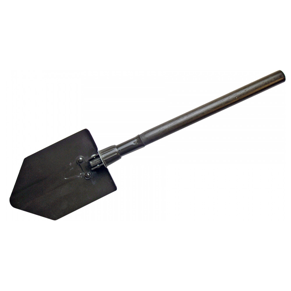 Klappspaten L&auml;nge 625 mm mit Holzstiel