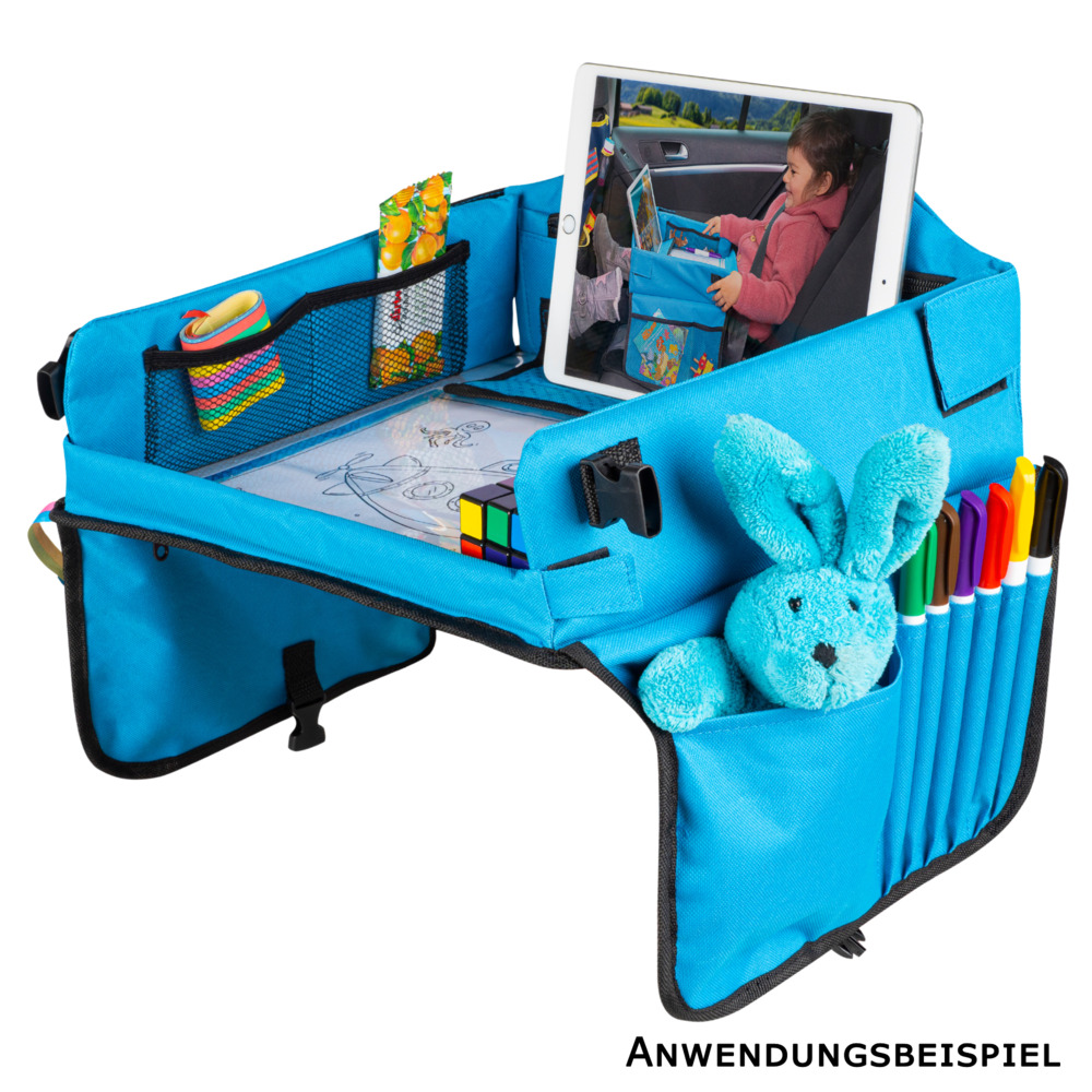 Kinder-Reisespieltisch f&uuml;rs Auto blau/schwarz image number 1