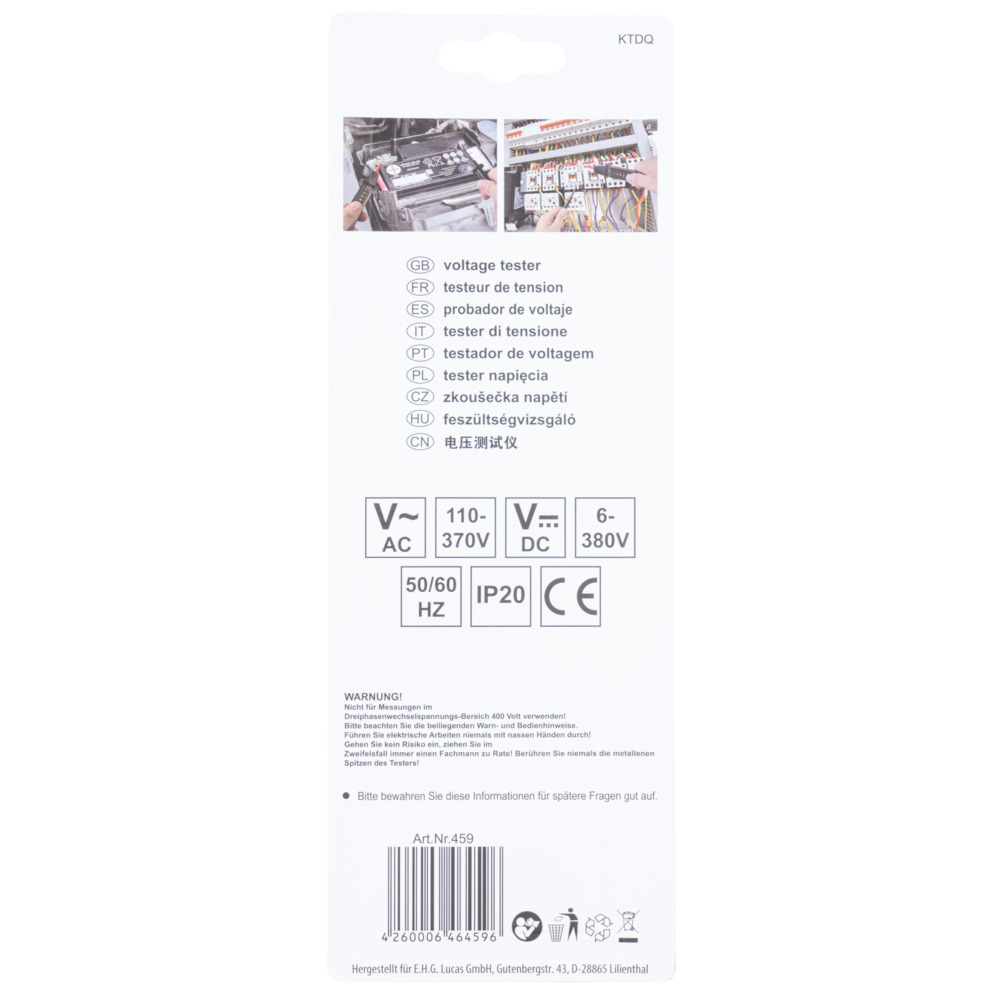 Spannungspr&uuml;fer 2-polig bis 380V image number 2