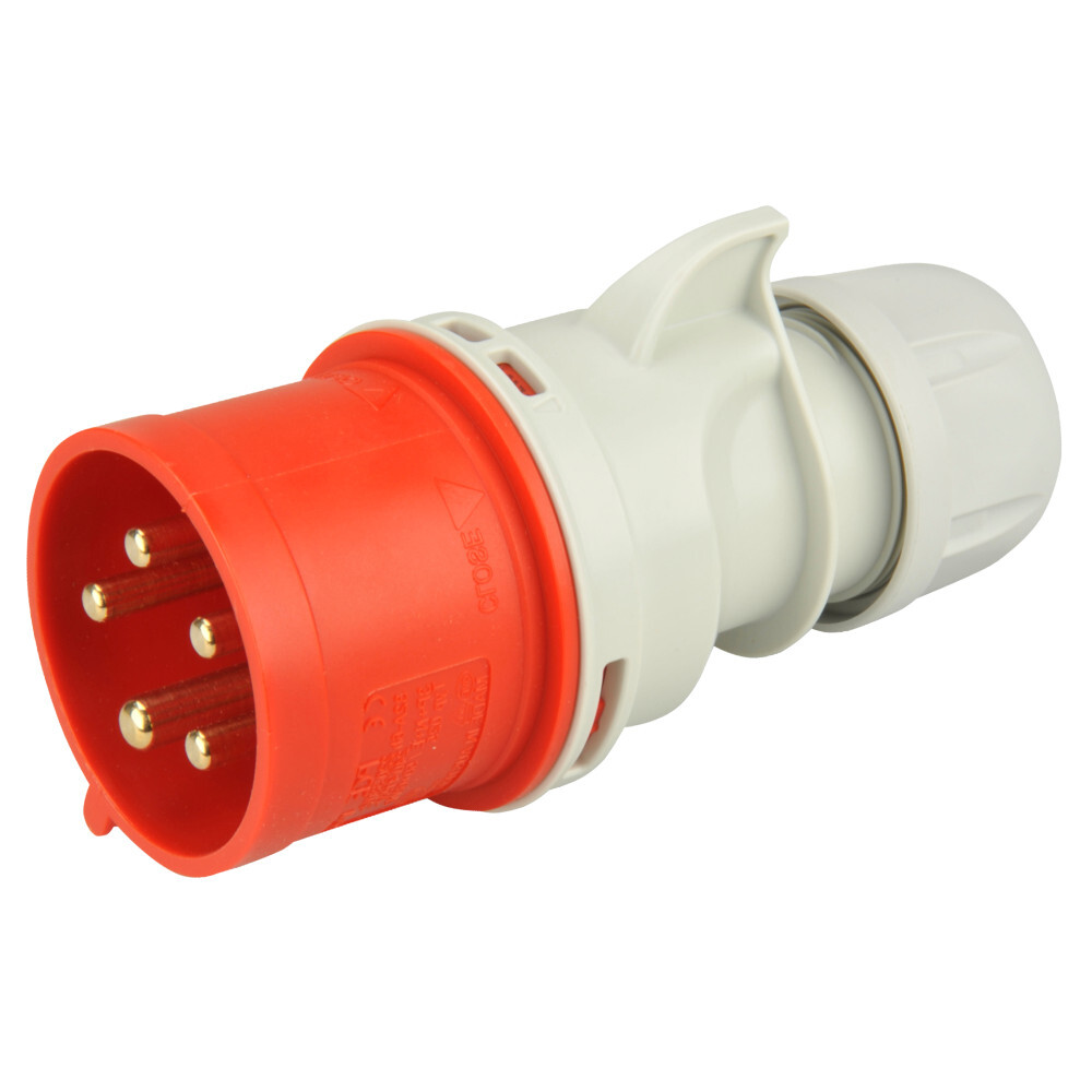 CEE Stecker 5-polig 32 A aus Kunststoff mit 400 V