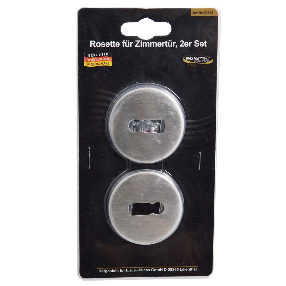 Rosette f&uuml;r Zimmert&uuml;r &Oslash;54 mm mit Buntbartlochung