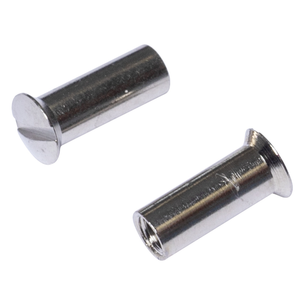 H&uuml;lsenmuttern aus Messing M4 - 2er Pack