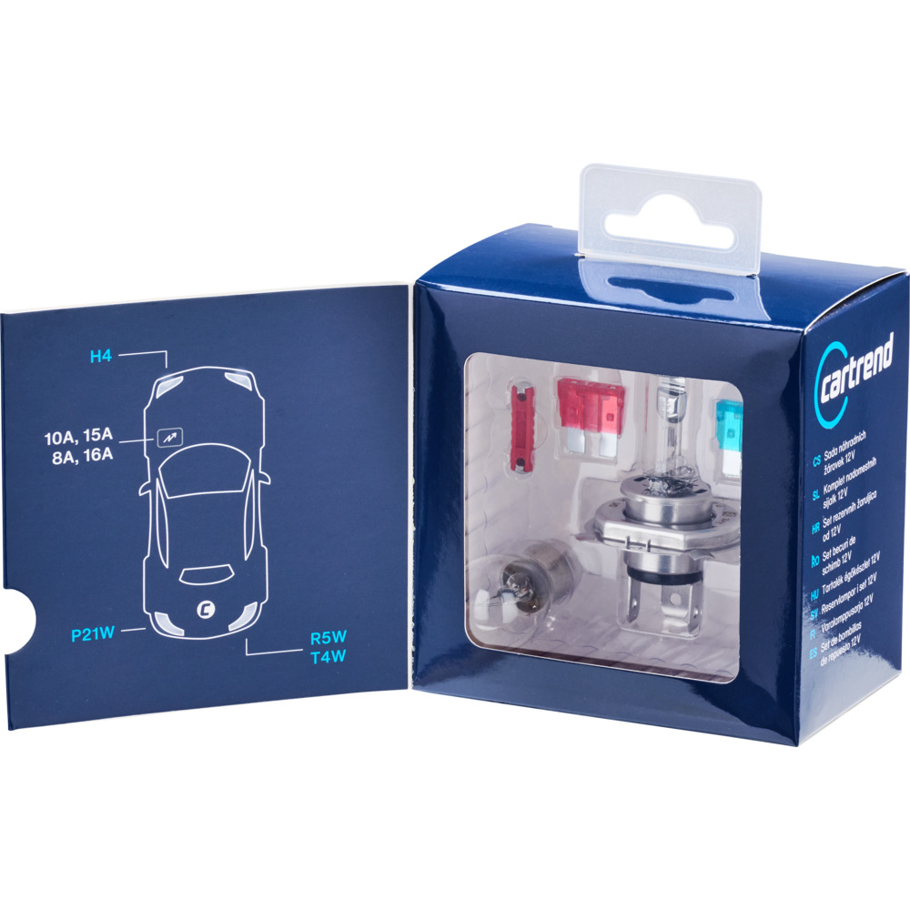 KFZ-Lampenersatzset 12V H4 8-teilig image number 1