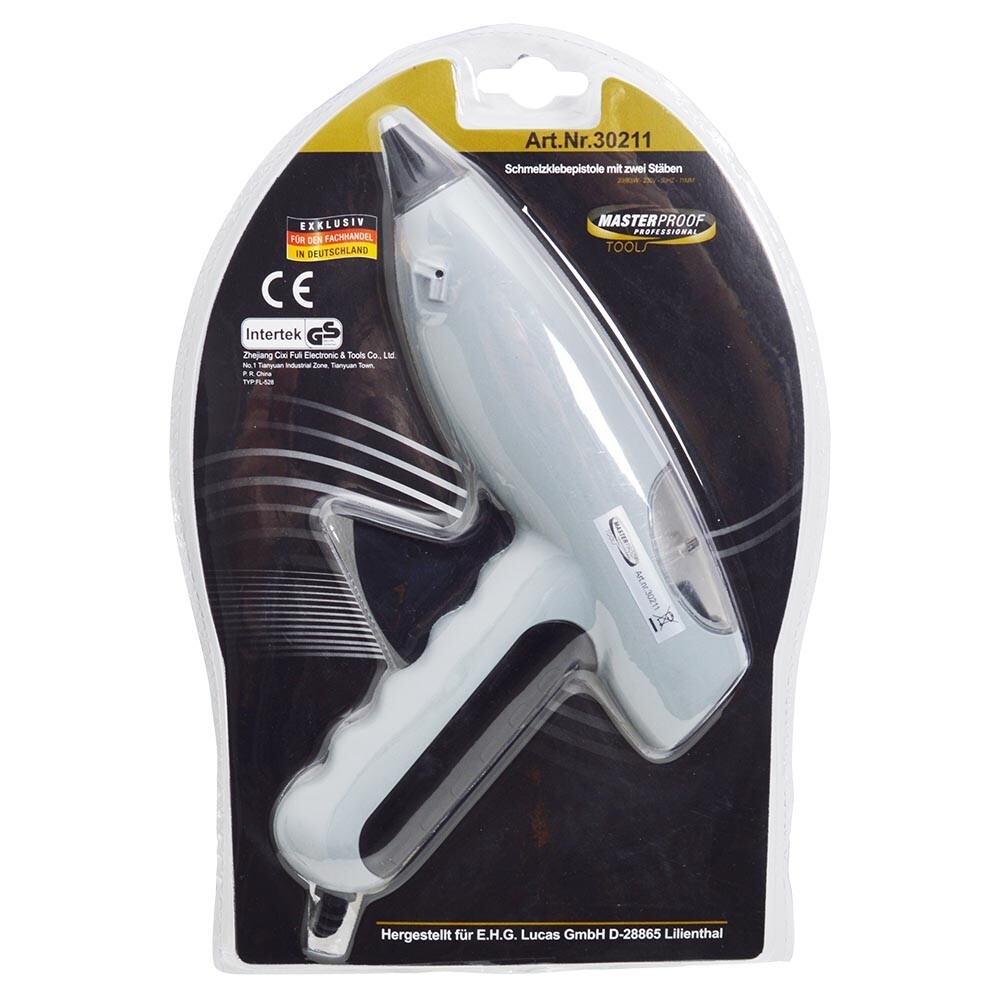 Hei&szlig;klebe-Starterset mit Hei&szlig;klebepistole 80 W und zwei Klebesticks