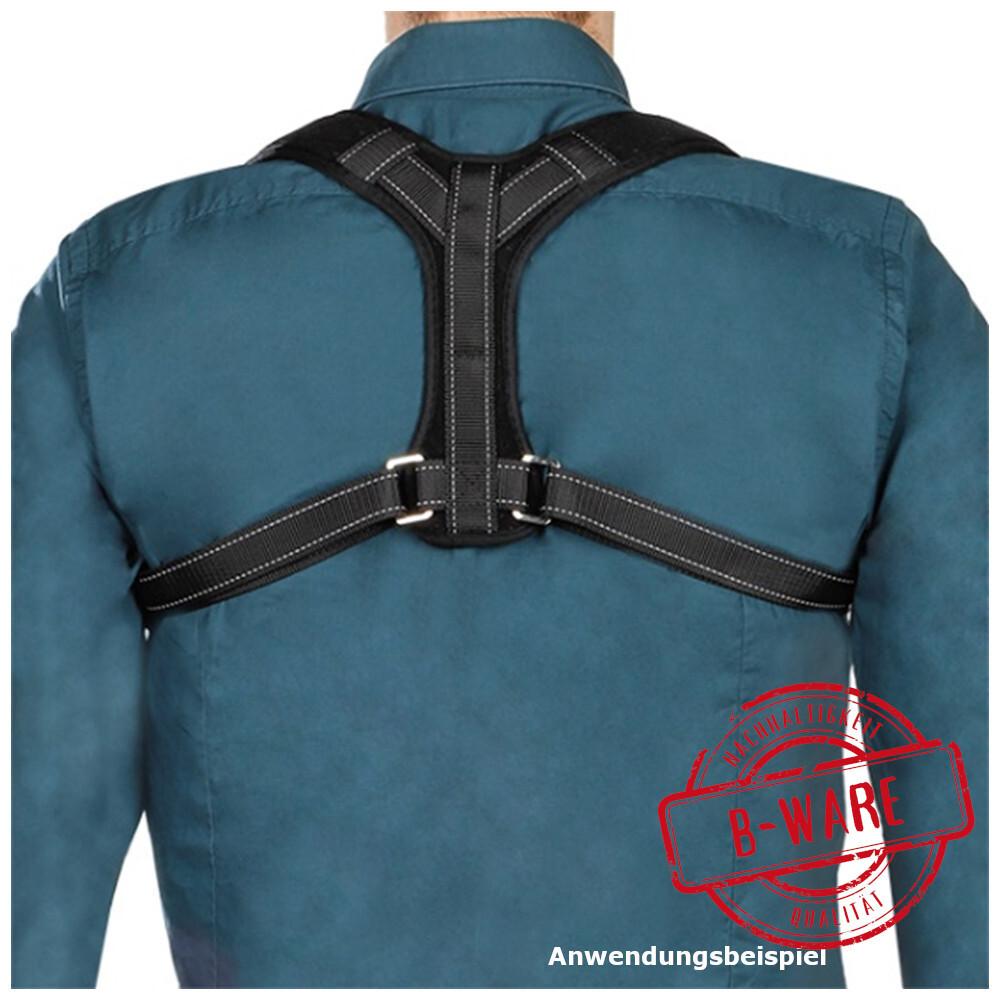 R&uuml;cken-Haltungsgurt 21 x 20 cm in Schwarz - B-Ware