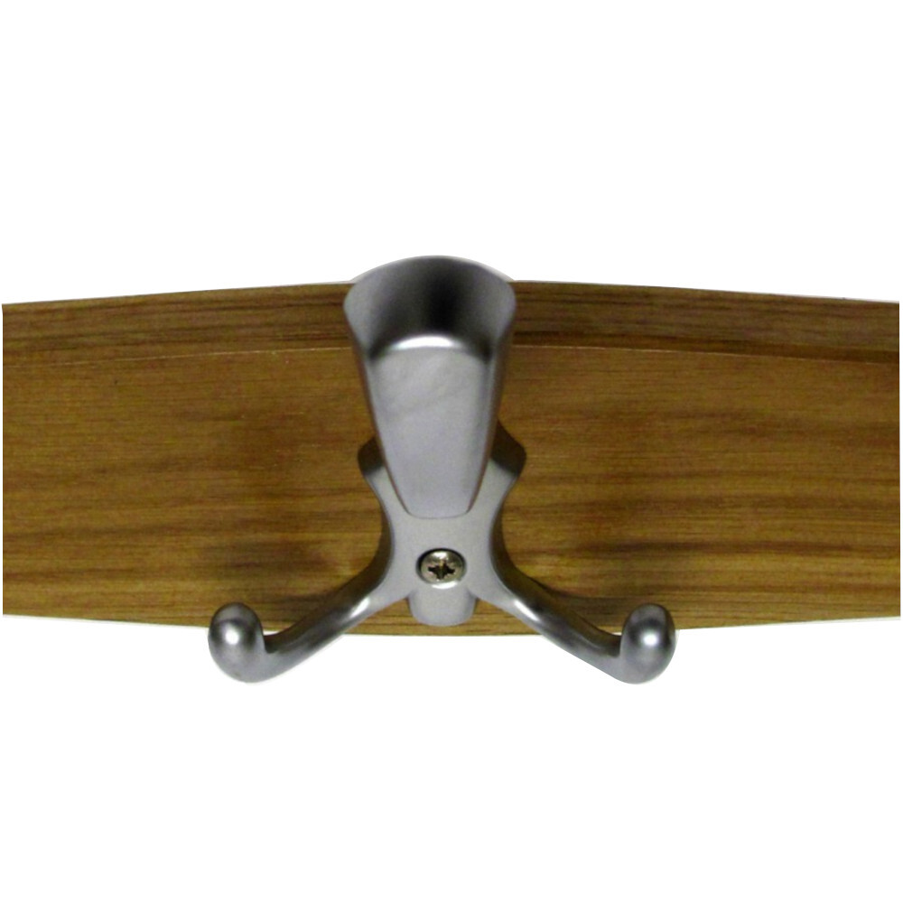 Kleiderhaken Eiche mit matten Haken B-Ware image number 1