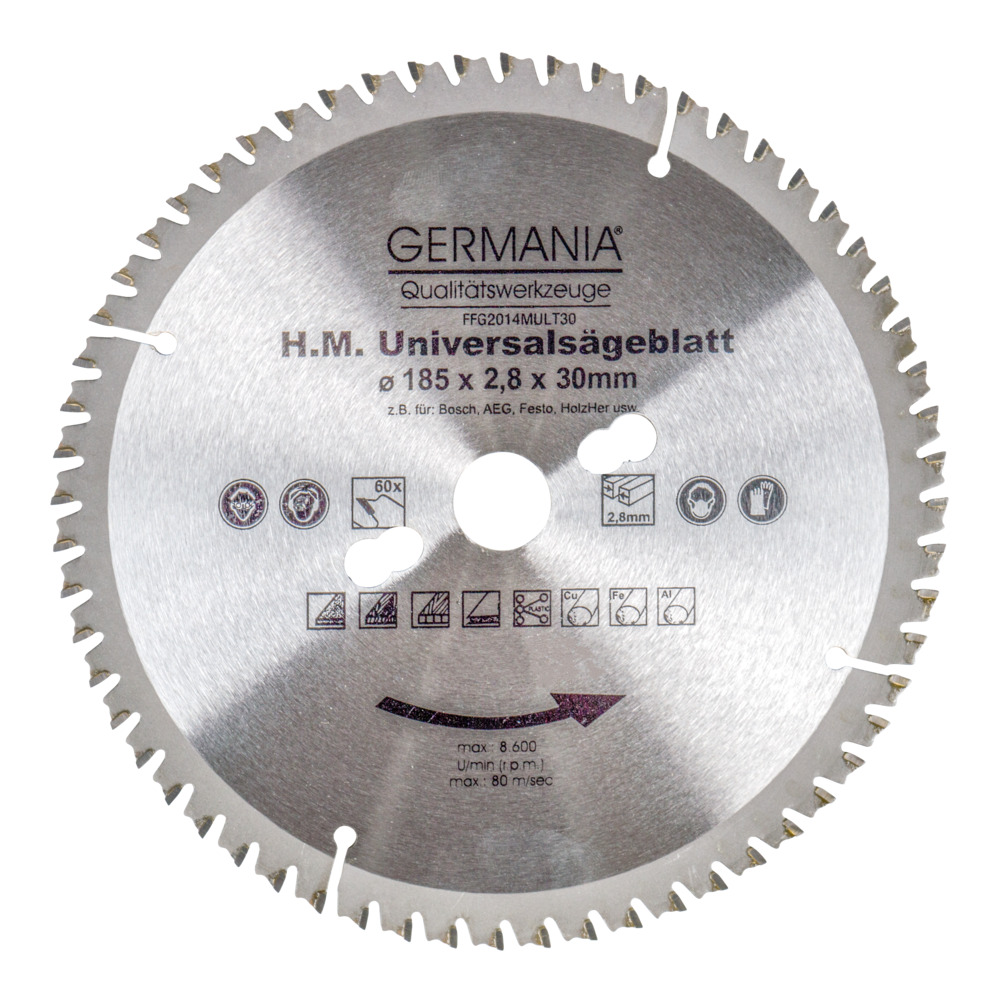 HM Multi-S&auml;geblatt 185x2,8 mm 60 Z&auml;hne universal