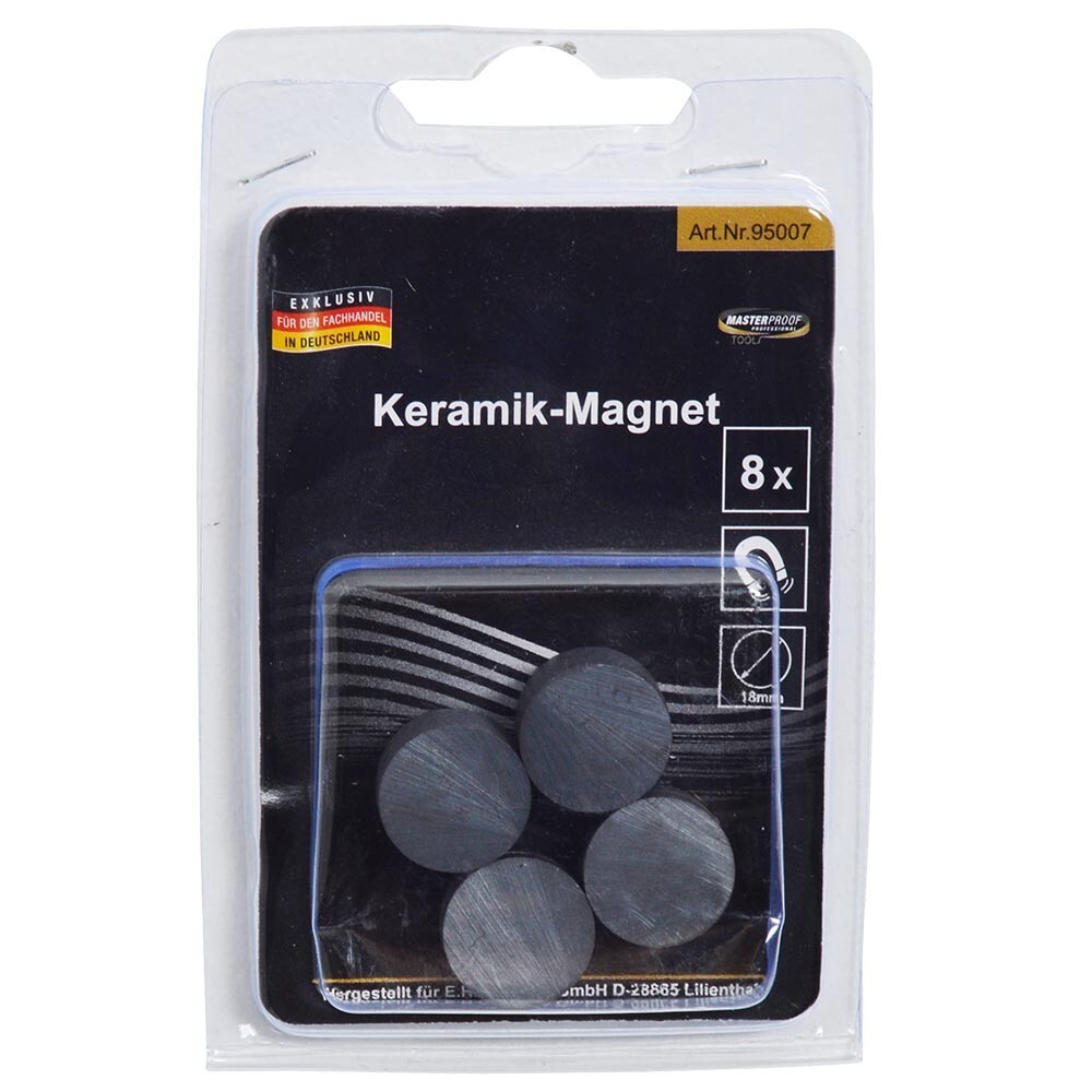 Keramikmagnet 18 mm 8 St&uuml;ck image number 2