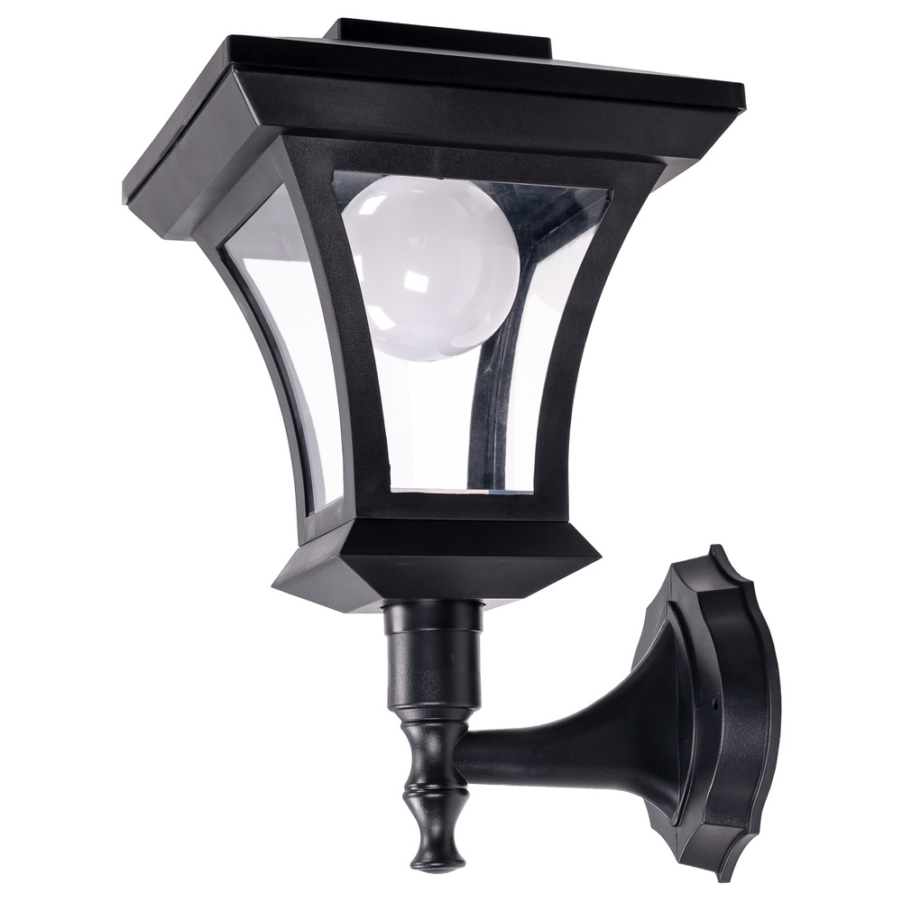 LED-Solarlaterne mit Wandhalterung