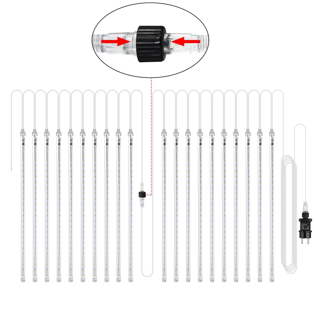 monzana&reg; LED-Lichterkette Diamantenregen bunt image number 1