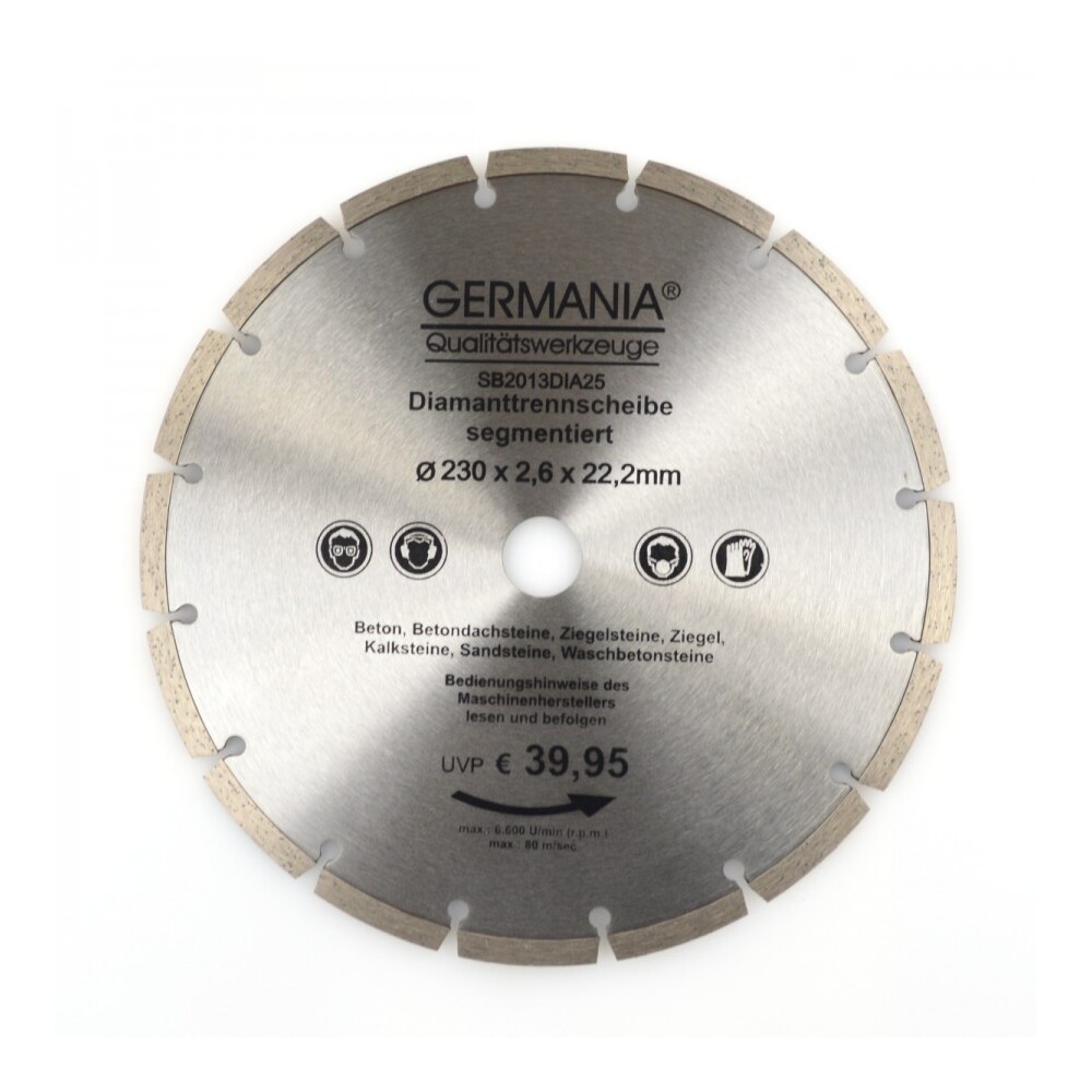 Diamanttrennscheibe 230 x 2,6 mm Segmentiert