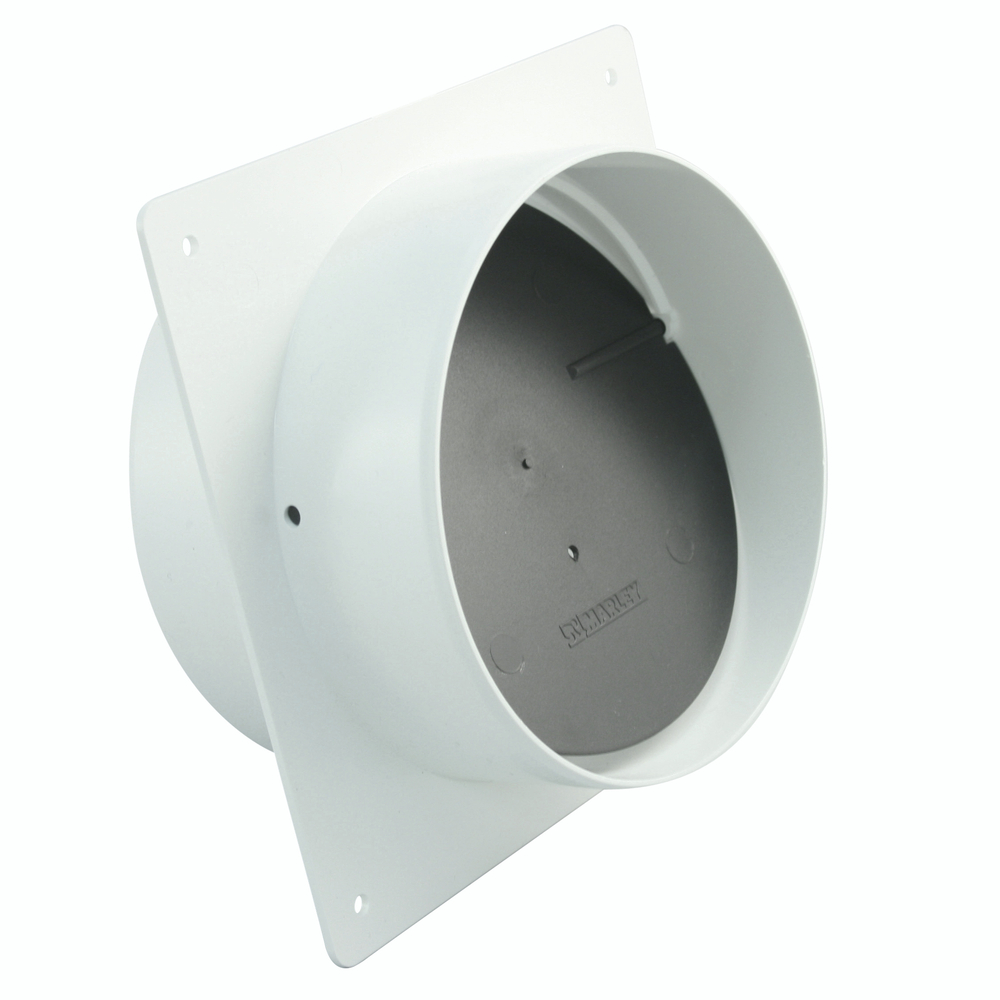 Marley Maueranschluss mit R&uuml;ckstauklappe &Oslash; 100 mm 