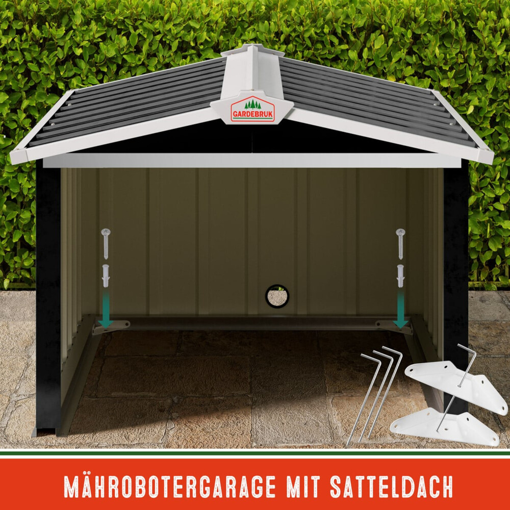 M&auml;hroboter-Garage 86 x 100 x 63 cm anthrazit image number 8