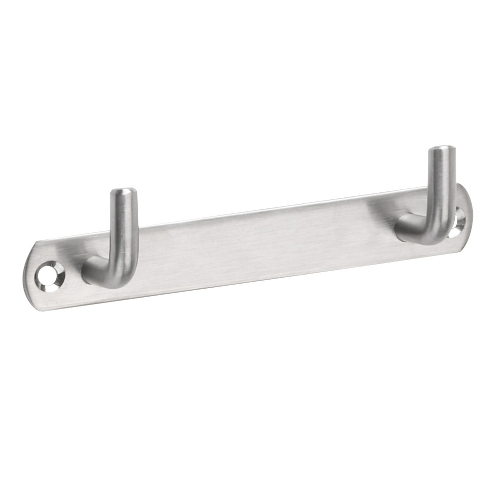 Handtuchleiste aus Edelstahl mit 2 Haken