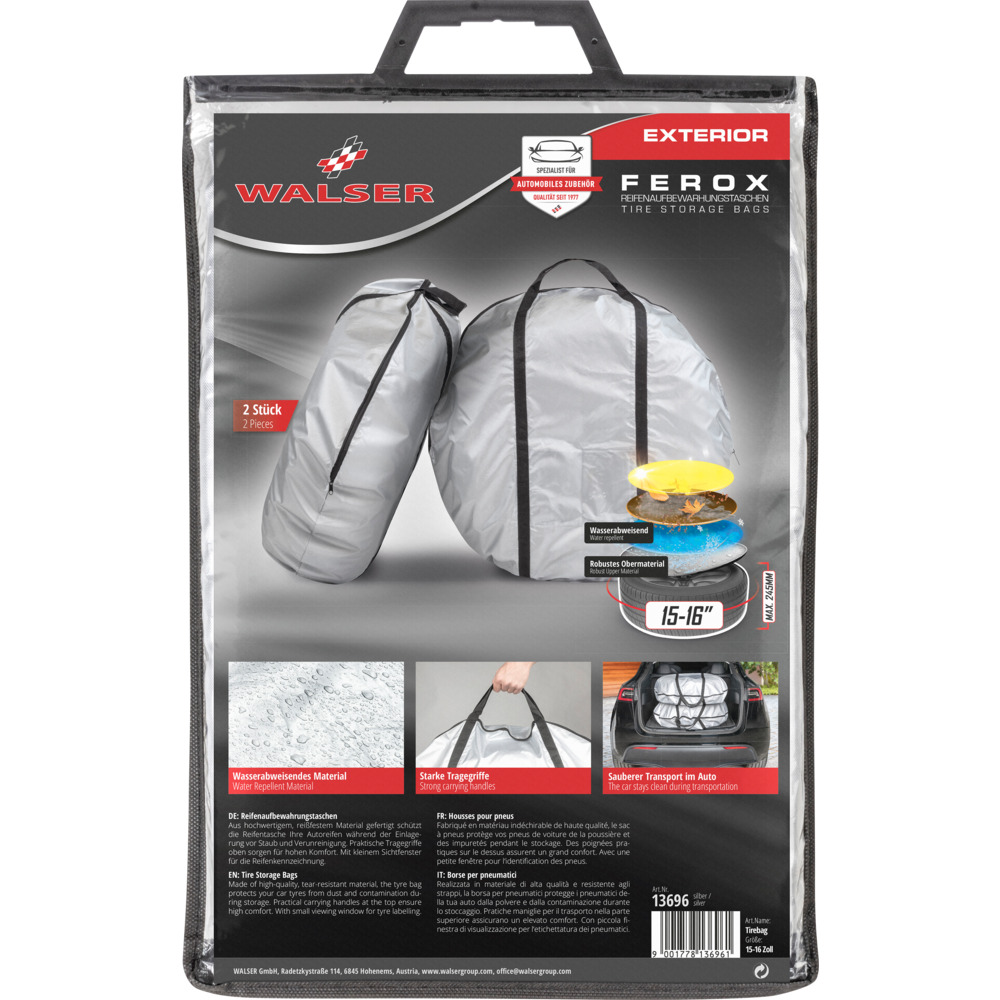 Reifenaufbewahrungstaschen-Set 15&ndash;16"