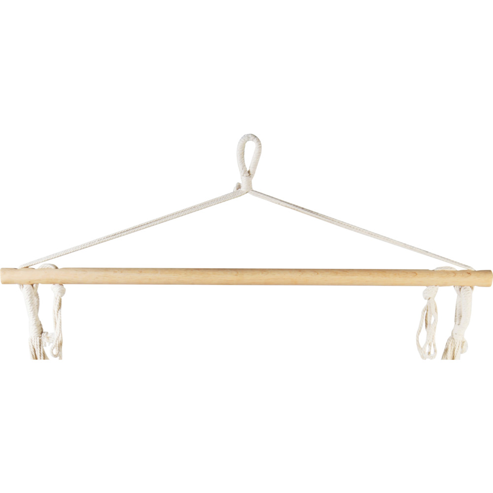 H&auml;ngesessel aus Polyester blau-wei&szlig; gestreift mit Holzstab image number 2