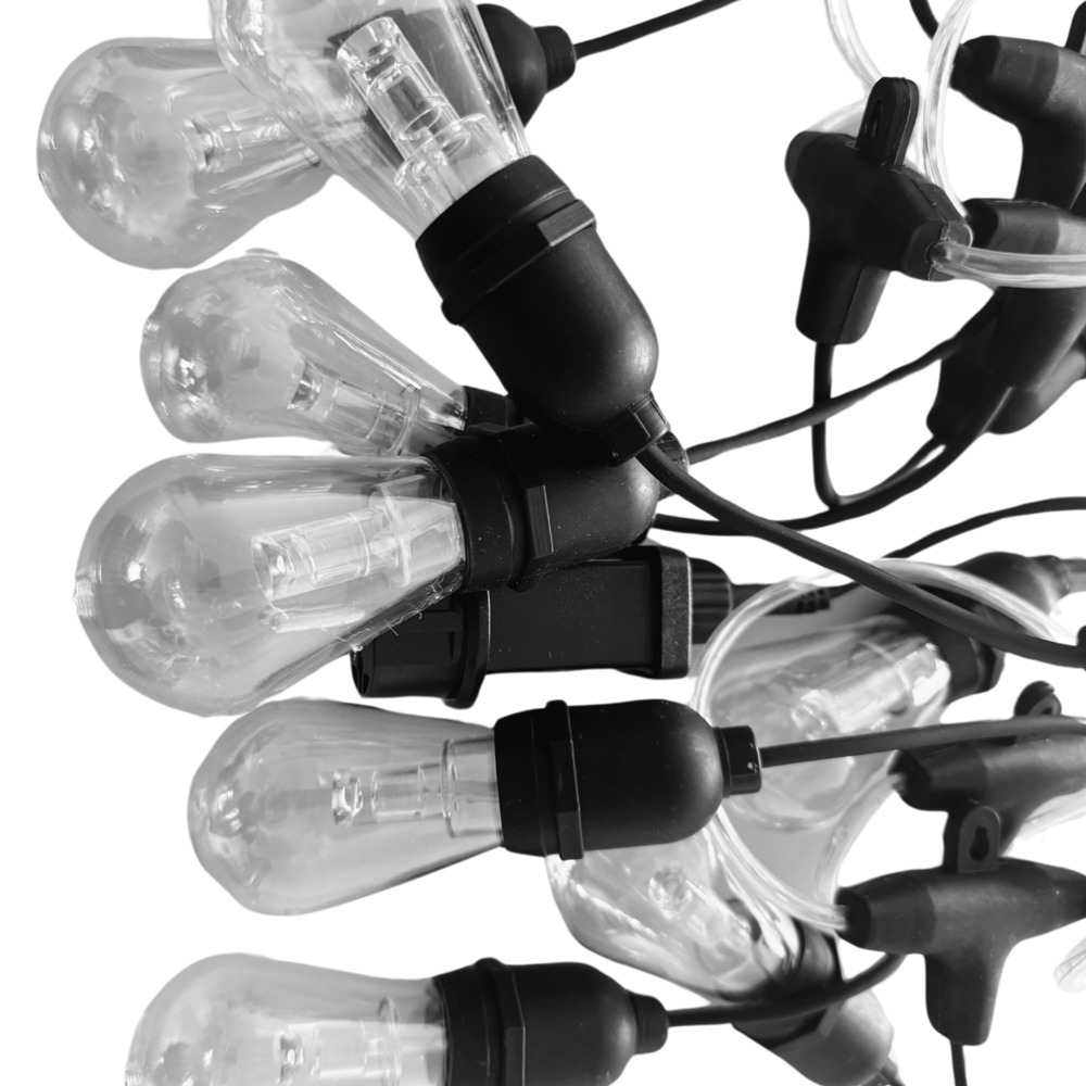 LED-Lichterkette 20 m warmwei&szlig; mit 20 Gl&uuml;hbirnen image number 2