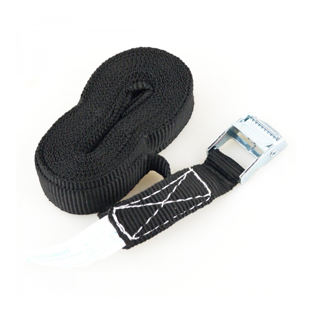 Klemmschlo&szlig;gurt 25mmx4,5m schwarz Zurrgurt Spanngurt Klemmschlo&szlig; Gurt