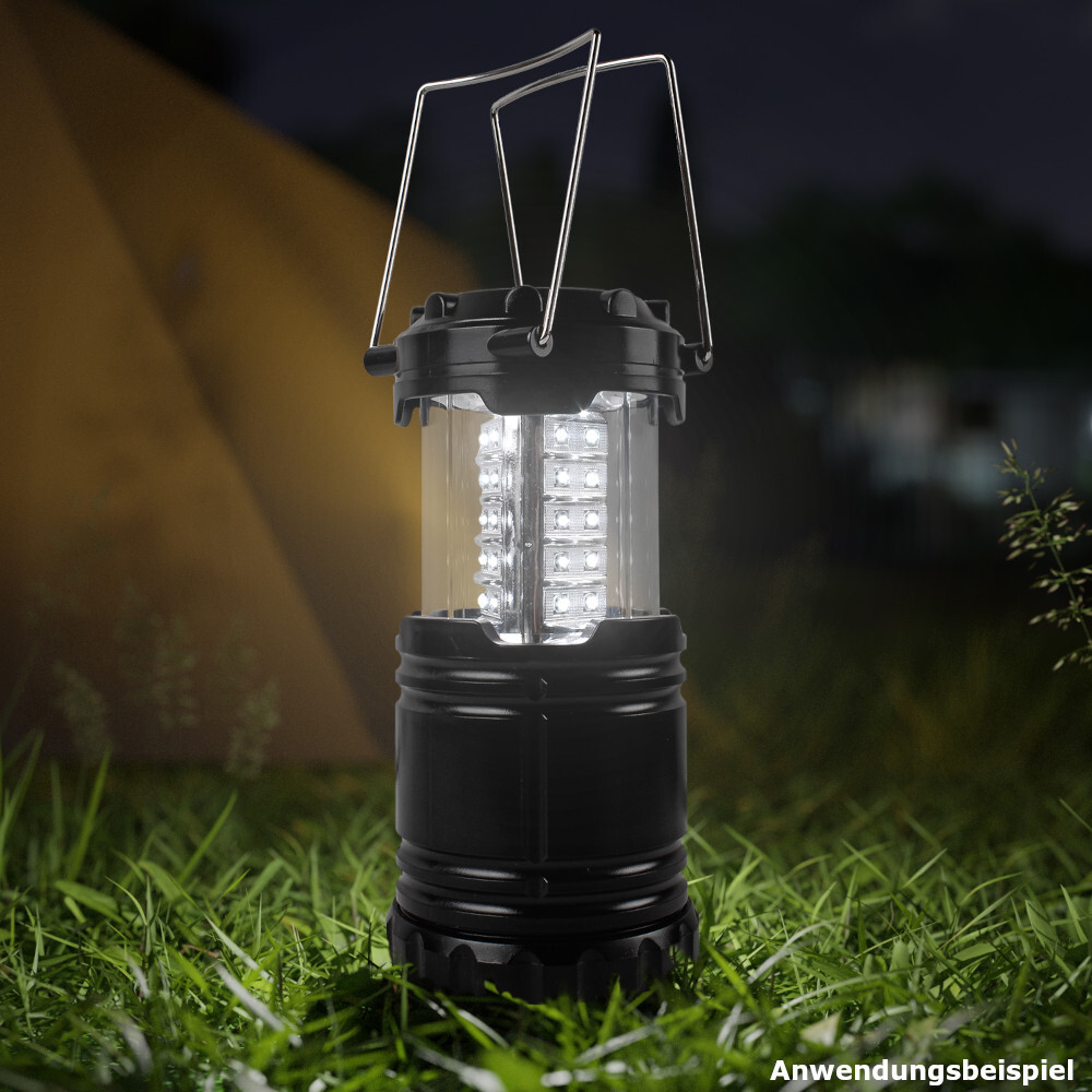 Campinglampe 2in1 aus Kunststoff mit 17 LEDs und Trageschlaufe image number 2