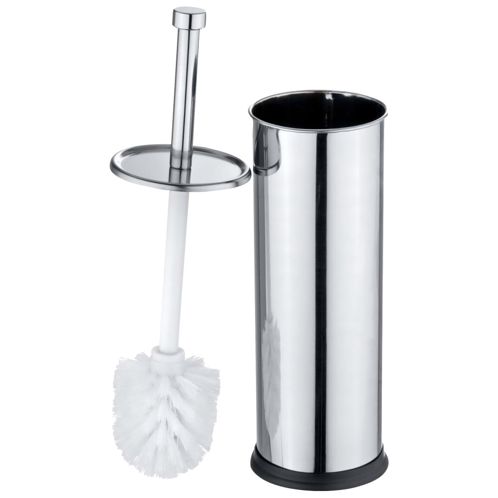 Wenko WC-Garnitur Exclusive 2in1 aus Edelstahl gl&auml;nzend