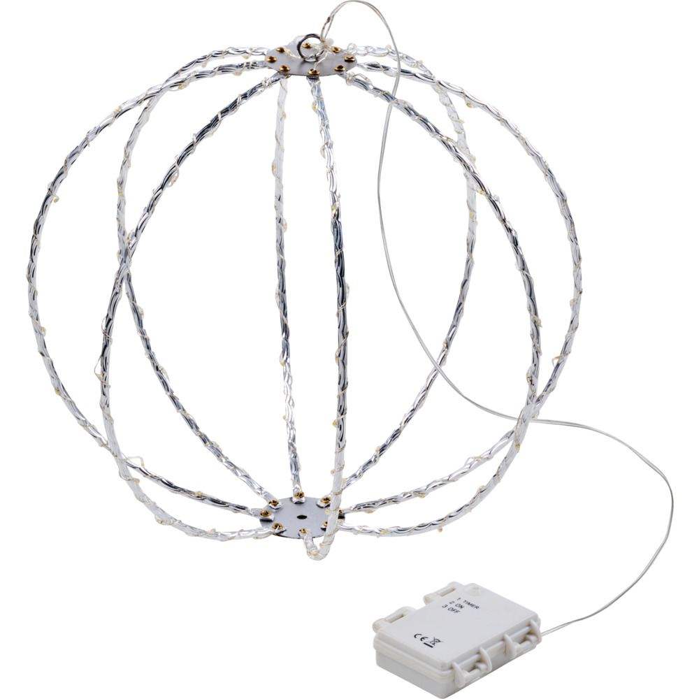 LED-3D-Kugelleuchte faltbar 96 LEDs &Oslash; 30 cm
