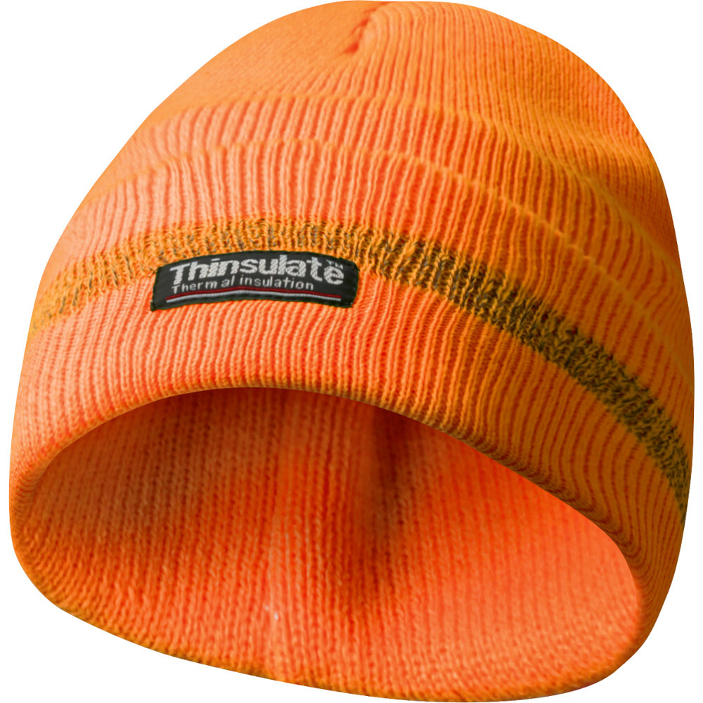 M&uuml;tze mit Reflektionsstreifen in Universalgr&ouml;&szlig;e in Orange
