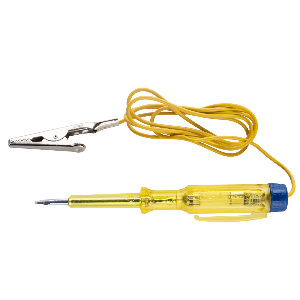 Autolichtpr&uuml;fer 6 &ndash; 24 V mit Krokodilsklemme und Clip