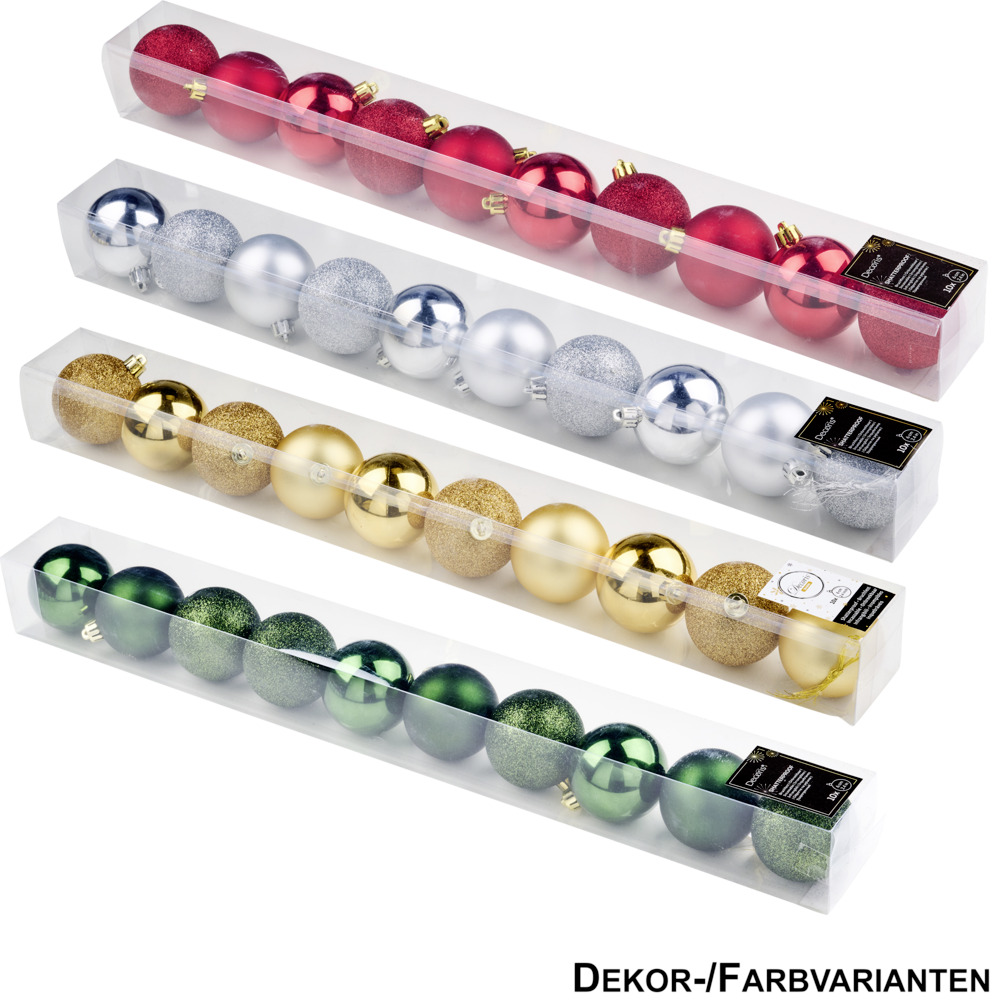 Weihnachtskugeln 6 cm in verschiedenen Designs