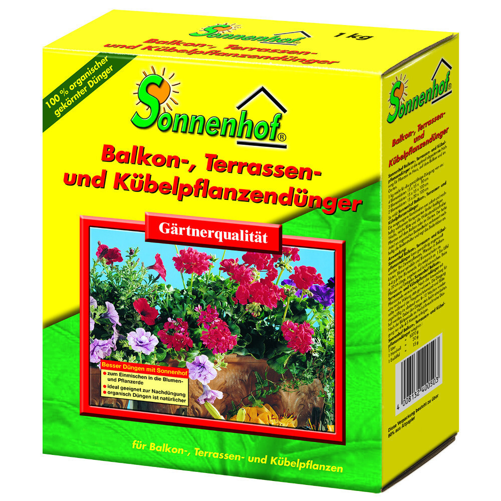 Pflanzend&uuml;nger f&uuml;r Balkon-, Terrassen- und K&uuml;belpflanzen 2,5&nbsp;kg