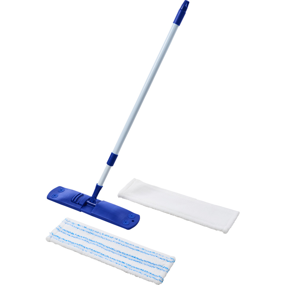 Bodenwischer Set 4-teilig Microfaser, Teleskopstiel