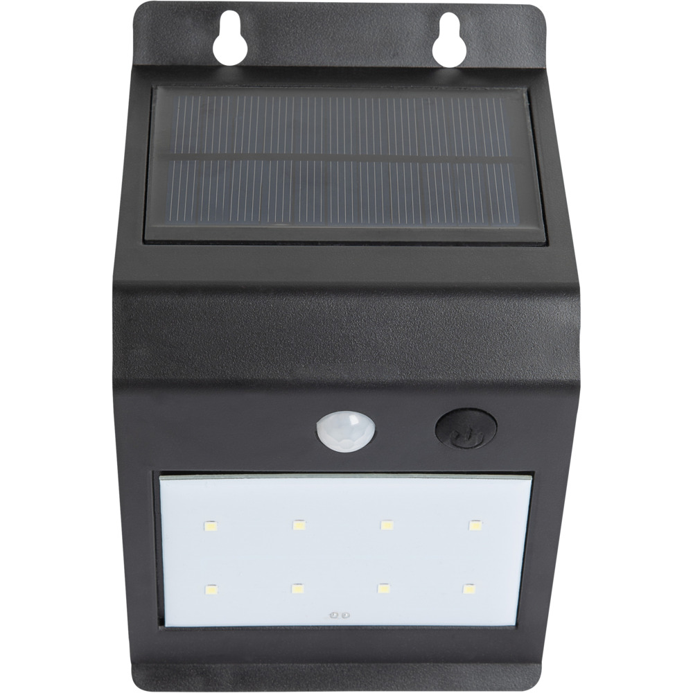 LED-Wandleuchte solarbetrieben schwarz 3 Watt PIR-Sensor image number 1