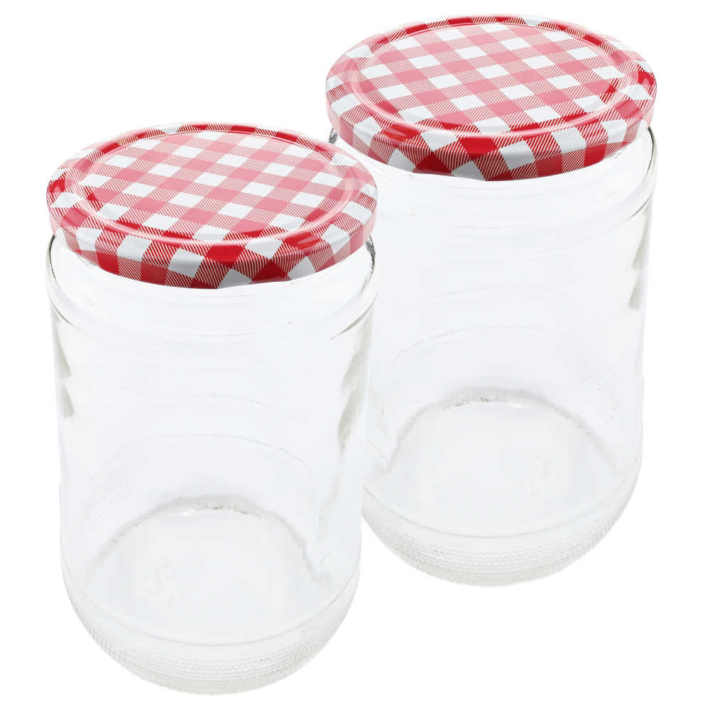 Einmachgl&auml;ser 2 St&uuml;ck 720 ml mit Deckel