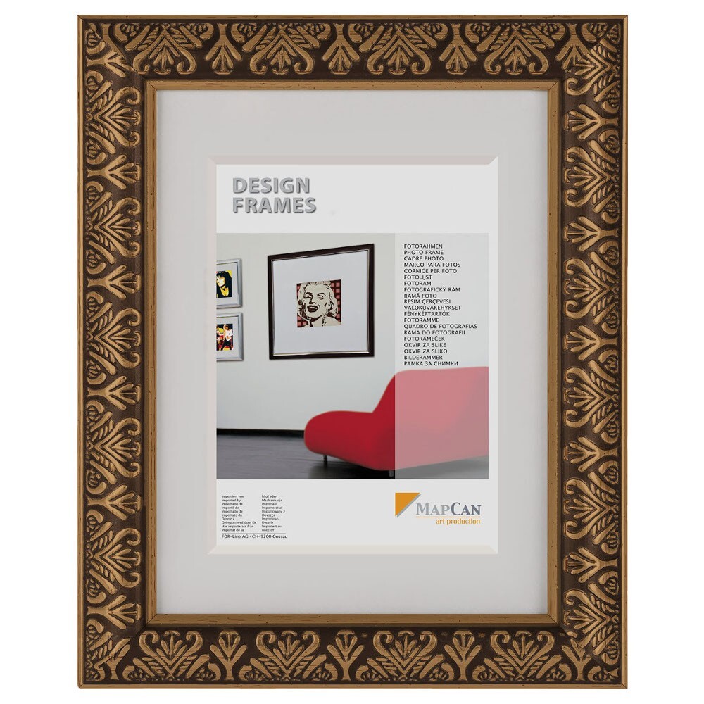 Dekorfotorahmen Aladin Barock in Gold 21 x 29,7 cm (DIN-A4)