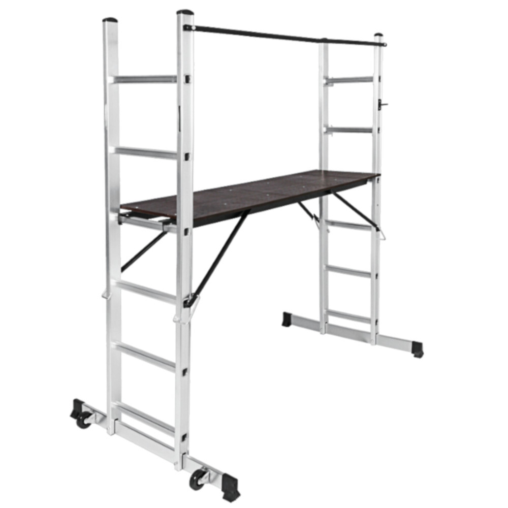 Leiterger&uuml;st 3in1 aus Aluminium mit 150 kg Belastbarkeit