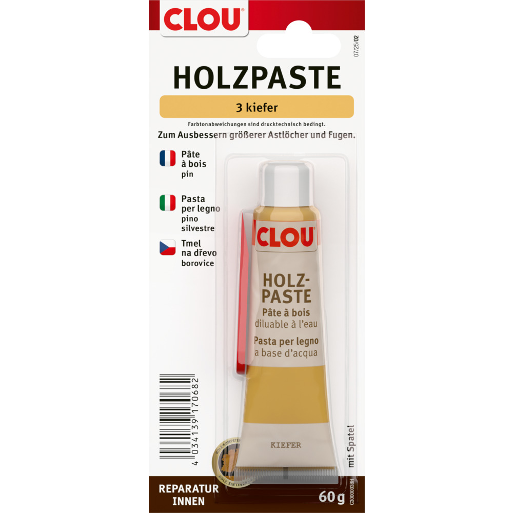 CLOU Holzpaste Holzreparaturmasse Nr.3 kiefer