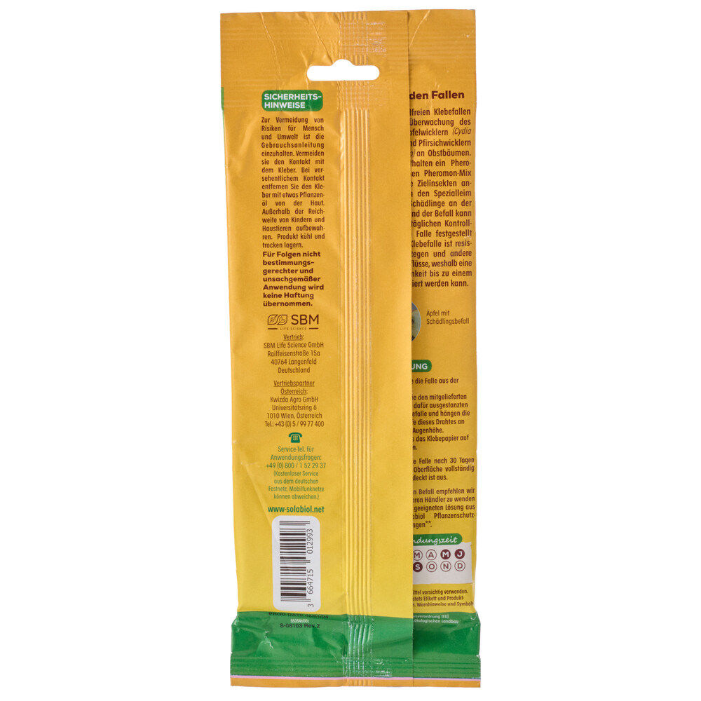 Solabiol Obstmadenfalle auf Pheromonbasis mit Gelbtafeln image number 1
