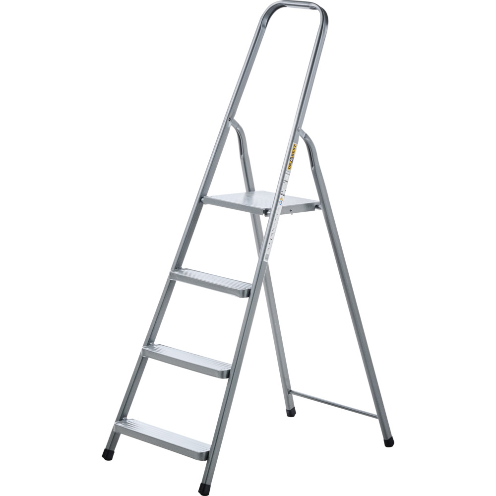 Haushaltsleiter 4-stufig aus Stahl mit Halteb&uuml;gel